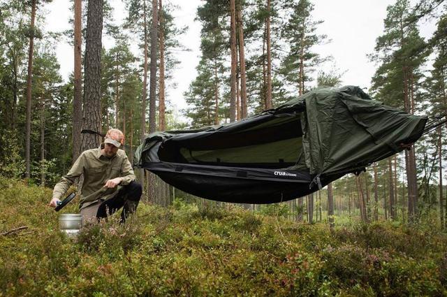 Kanpoko camping Funtzio errege, Croa hibridoa hamaka hamaka karpa!