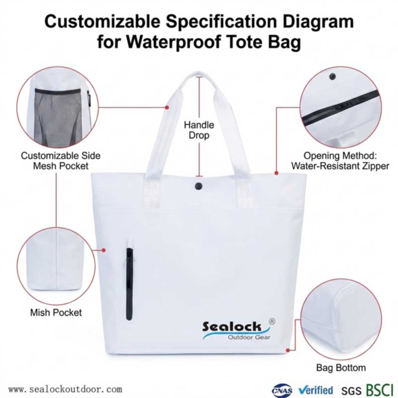 OEM Waterproof Tote Bag pertsonalizatzeko gida
