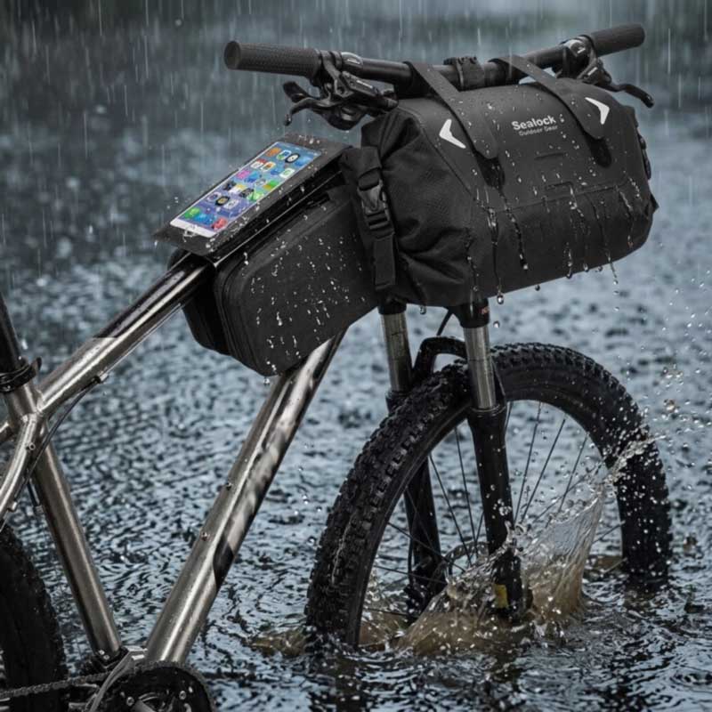 Bizikleta-poltsak iragazgaitzak — RF soldadura, IPX6 | OEM, MOQ 200